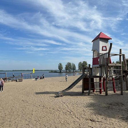 Badhoophuizen 6-Per Bungalow Veluwemeer Trampoline Hulshorst Esterno foto