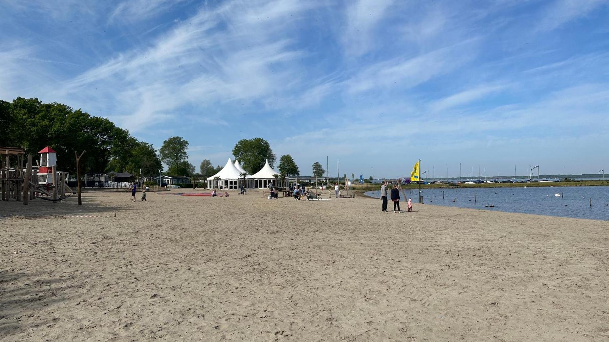 Badhoophuizen 6-Per Bungalow Veluwemeer Trampoline Hulshorst Esterno foto