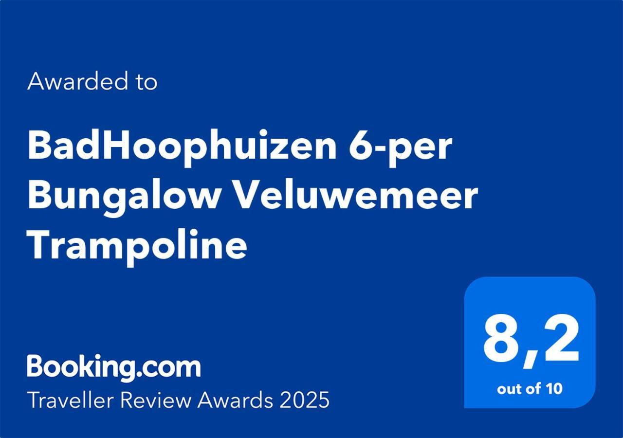 Badhoophuizen 6-Per Bungalow Veluwemeer Trampoline Hulshorst Esterno foto